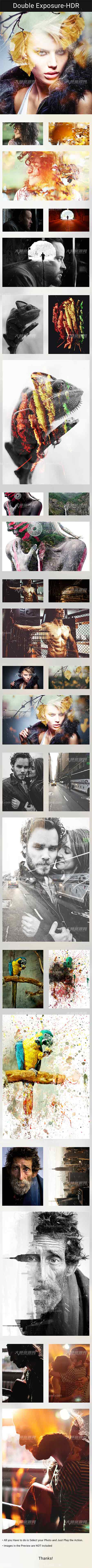 Double_Exposure_HDR,极品PS动作－双重曝光(HDR效果)